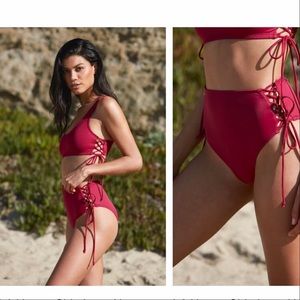 Pacsun two piece high wasted swimmie!